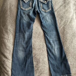 Pre-owner Rock & Roll size 10 Kids Blue embellished jeans
